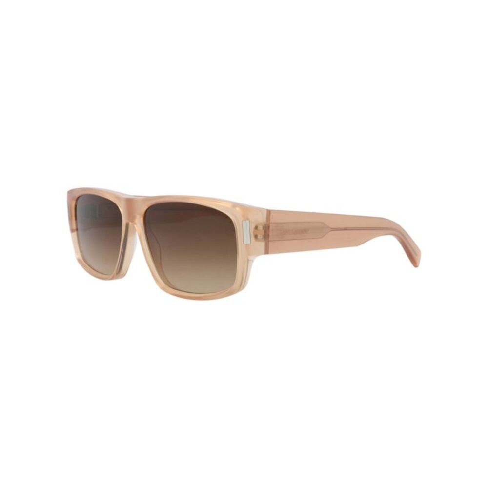 Saint Laurent Square-Frame Recycled Acetate Sunglasses Orange Mens - Picture 2 of 6